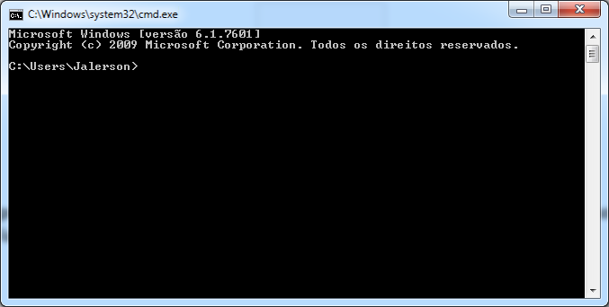 Terminal de comandos do Windows